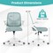 Adjustable Height Computer Desk Chair with S-Shaped Backrest and Lumbar Support for Study or Gaming